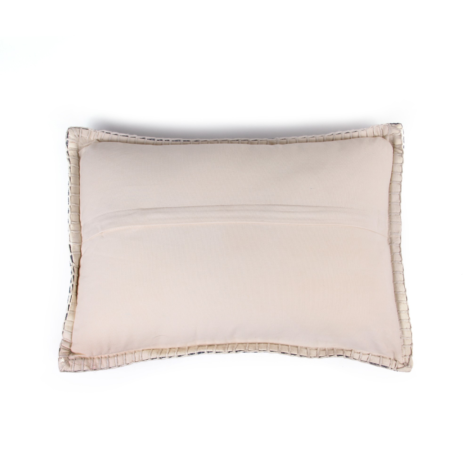 Kissen 'Austell', blau, creme, B 50 cm, H 35 cm von fischer's lagerhaus