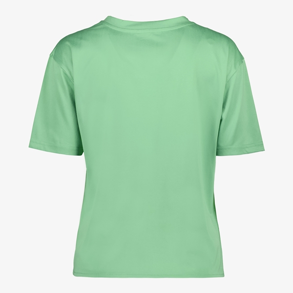 TwoDay dames T-shirt groen met knoop