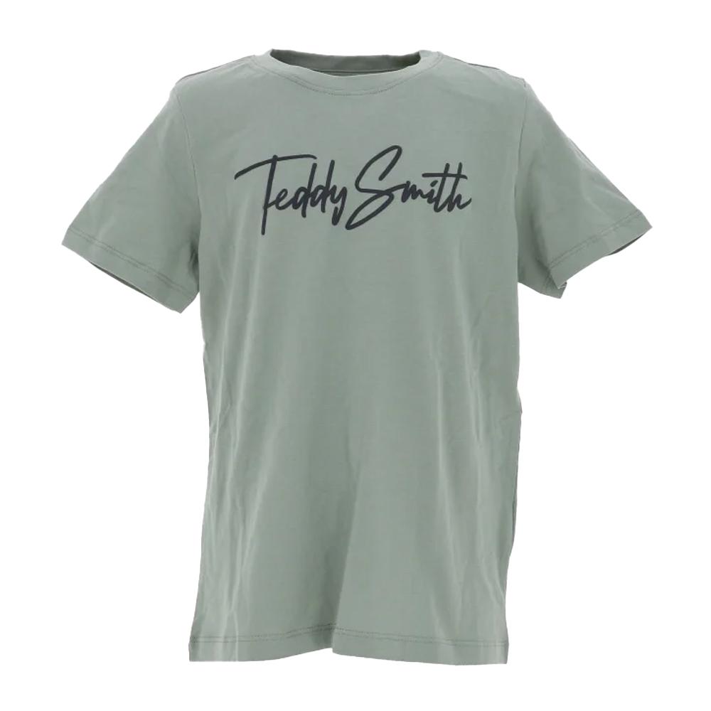 Teddy Smith T-shirt Vert Bleuté Garçon Teddy Smith Evan