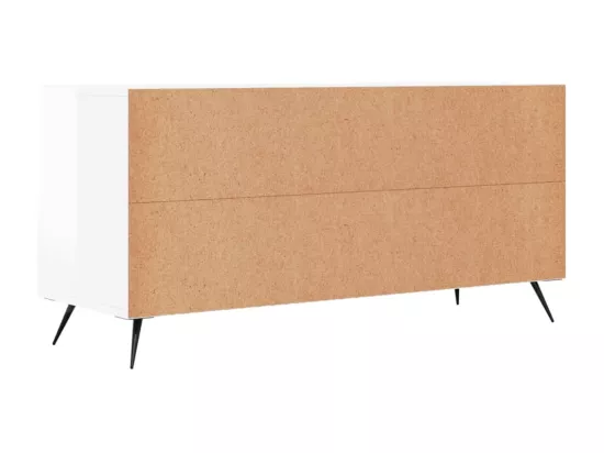 Meuble TV Blanc brillant 102x36x50 cm Bois d'ingénierie