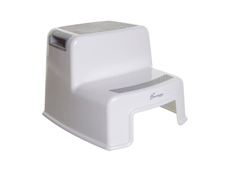 DREAMBABY Zweistufenschemel Grau/Weiss 2-Stufen Tritthocker