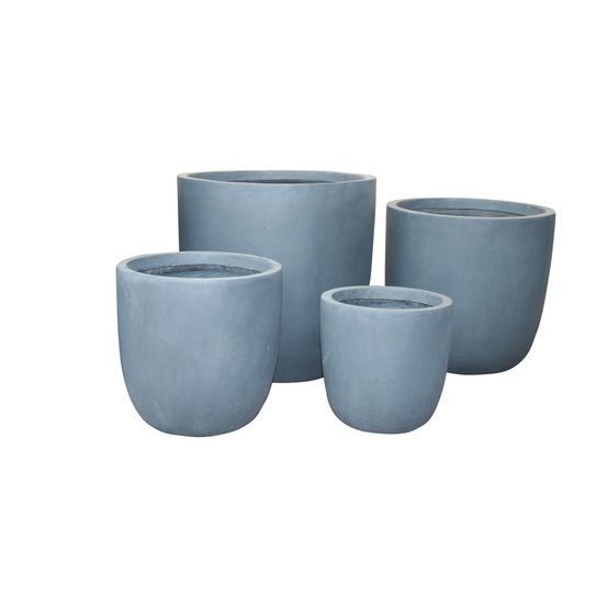 Pot œuf, gris anthracite Ø 51 x H. 50 cm
