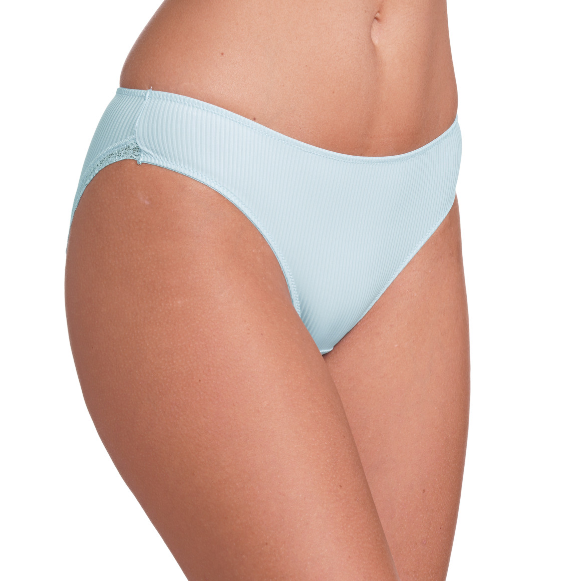 Gina Benotti Damen Slip mit Spitzendetails hellblau