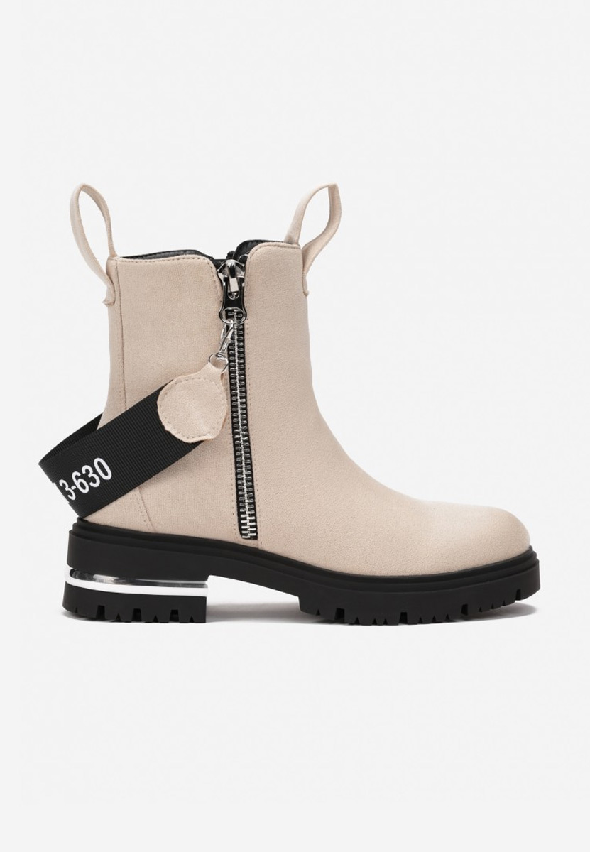 Bottines femme beige Entinas