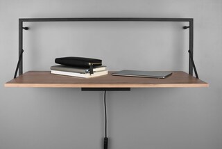 LED-Regal Leonie 90 x 30 cm Artisan-Eiche/schwarz