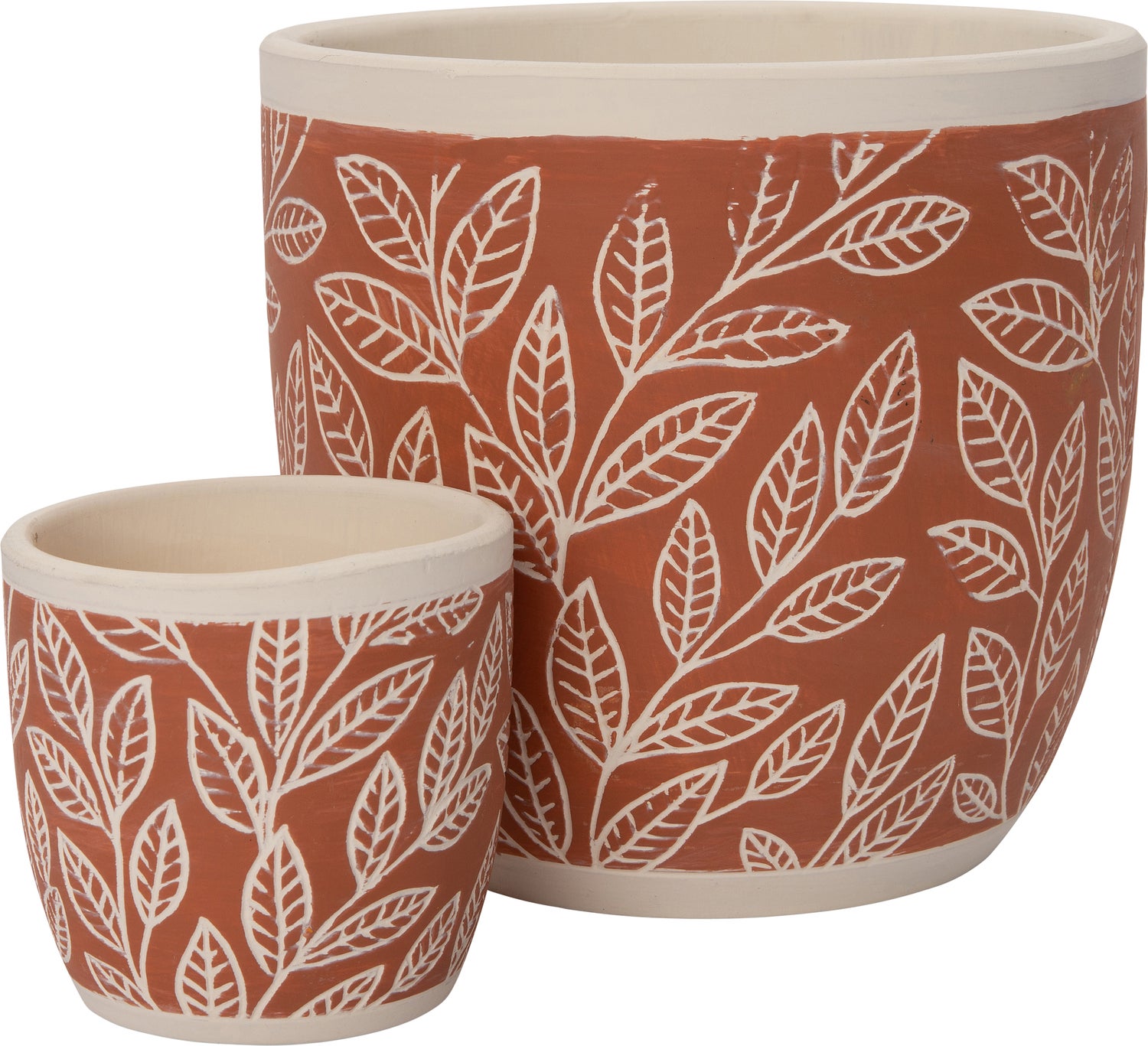 Intratuin bloempot Nikki oranje D 13,5 H 12,5 cm