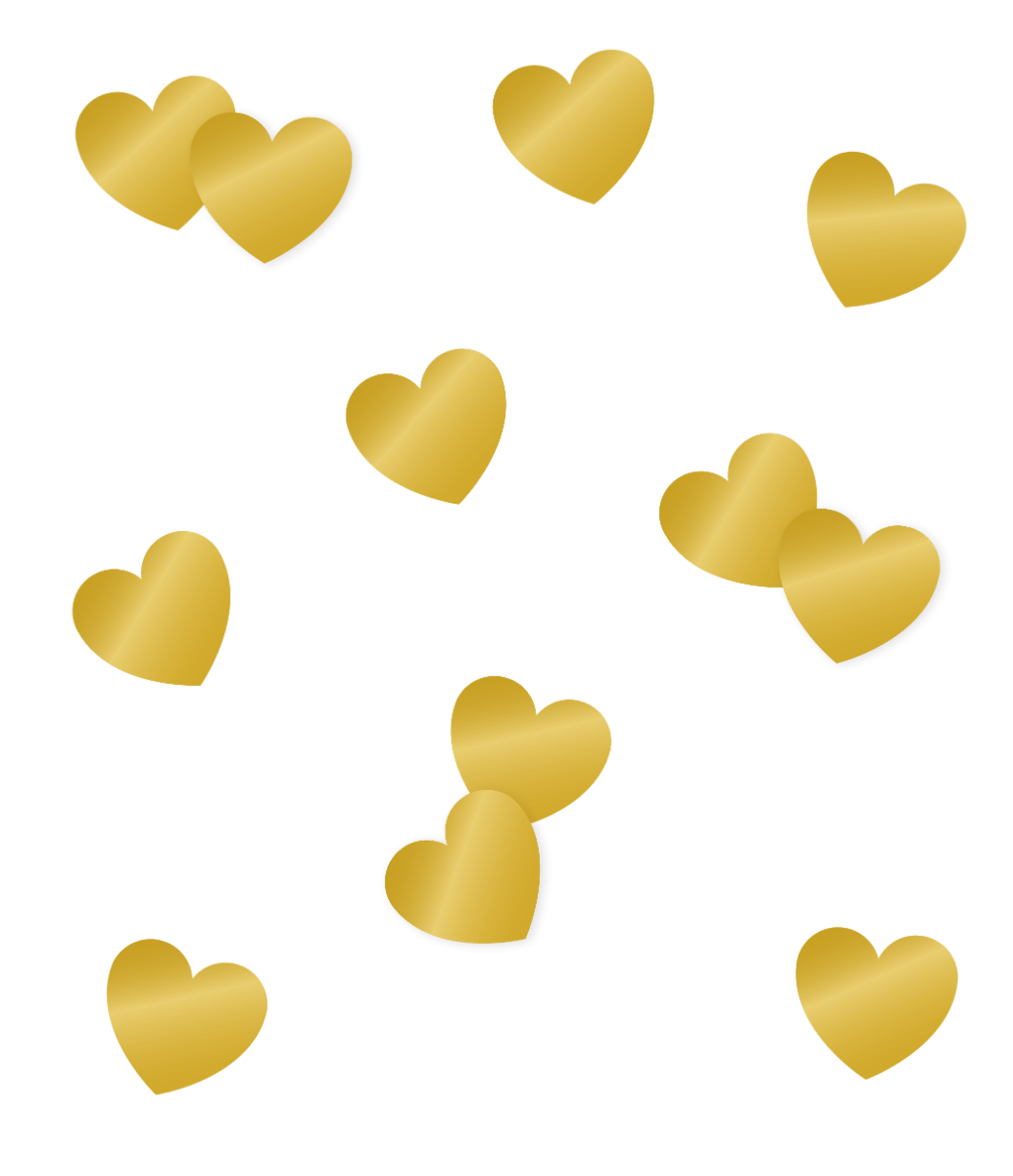 Hartjes Tafelconfetti Goud 14gr