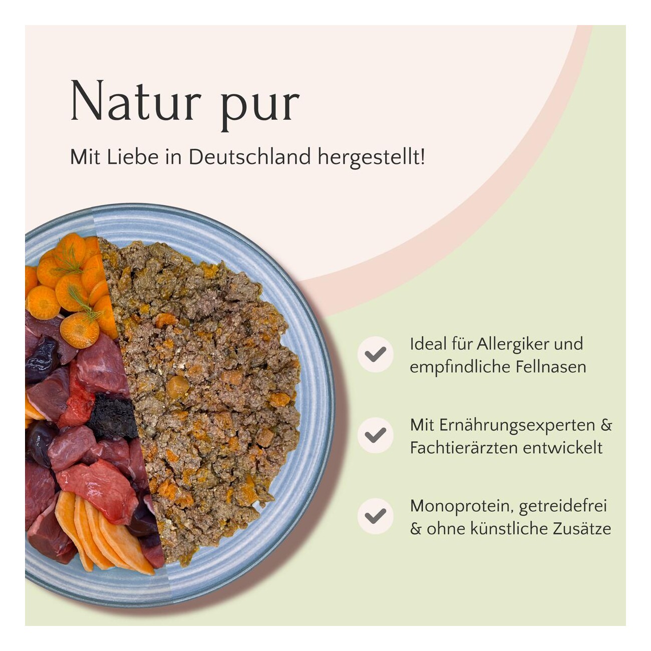 FAVLY Petfood Nassfutter Lamm mit Süßkartoffel, Karotte & Leinöl 6x800 g