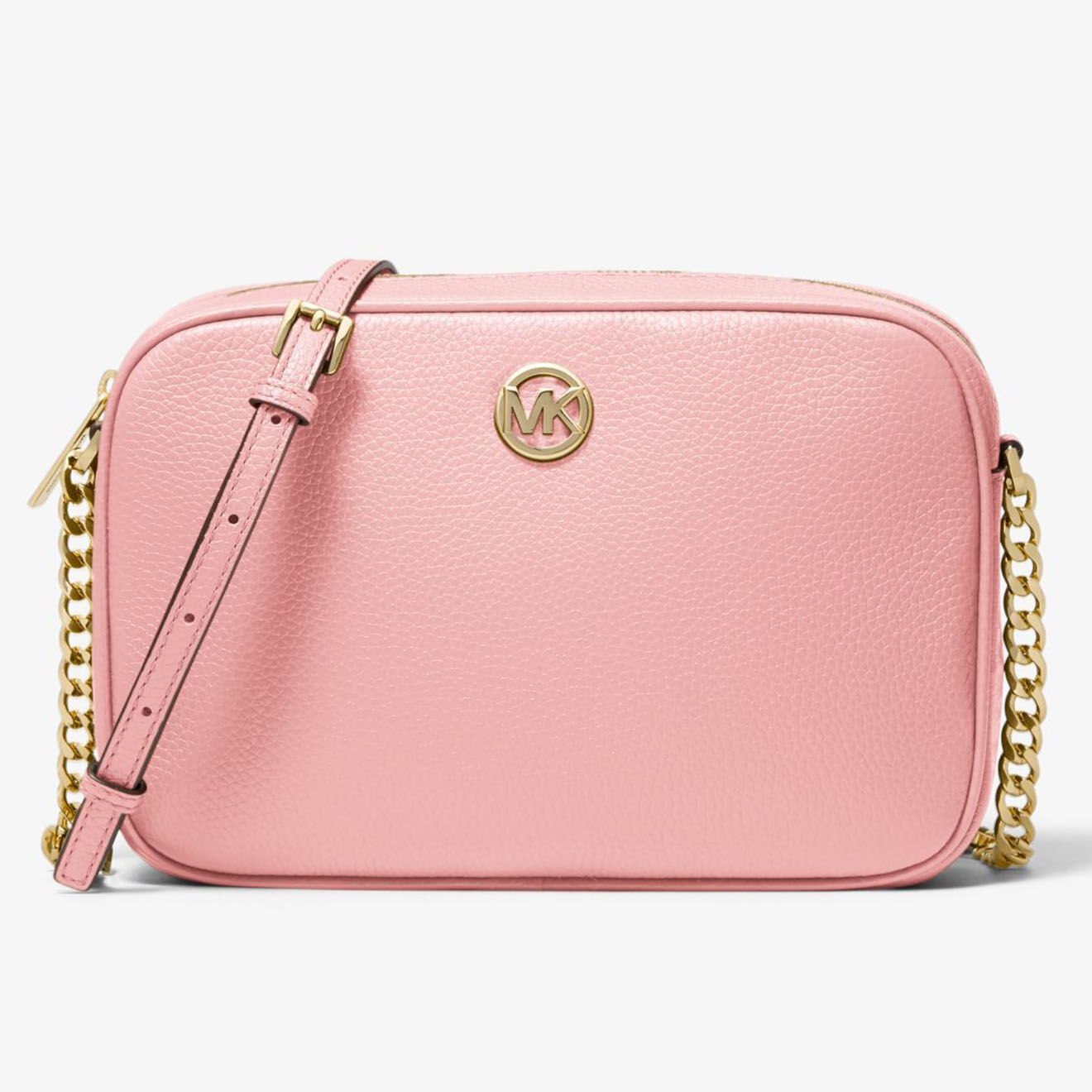 Michael Kors Sac bandoulière en Cuir Fulton  rose poudré - 25x17x5 cm