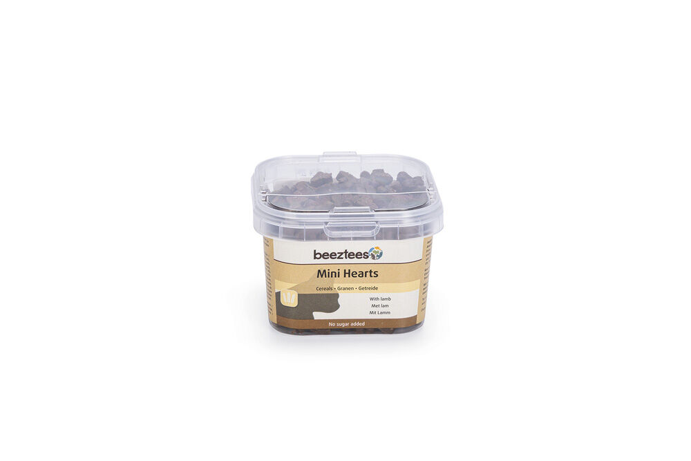 Beeztees Mini Hearts Granen - Kattensnack - 140 Gram - lam
