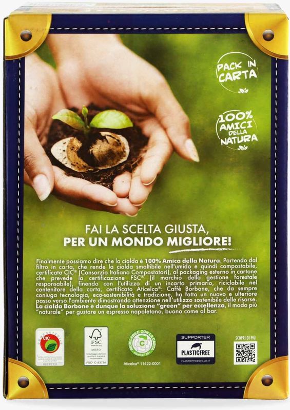 Caffè Borbone - Miscela Deka - Koffiepads - 50 Stuks - Cafeïnevrij