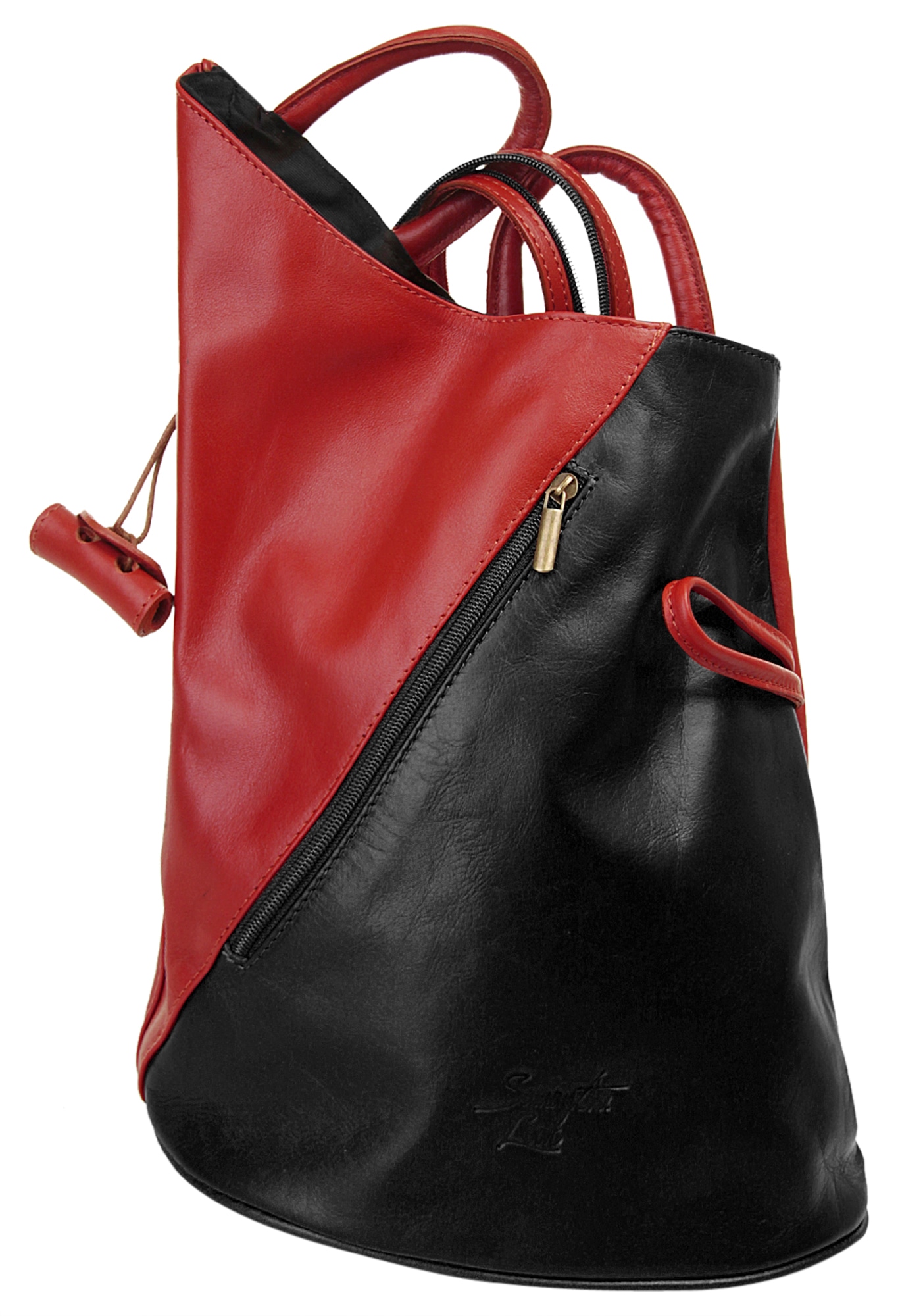 Samantha Look Cityrucksack echt Leder, Made in Italy
