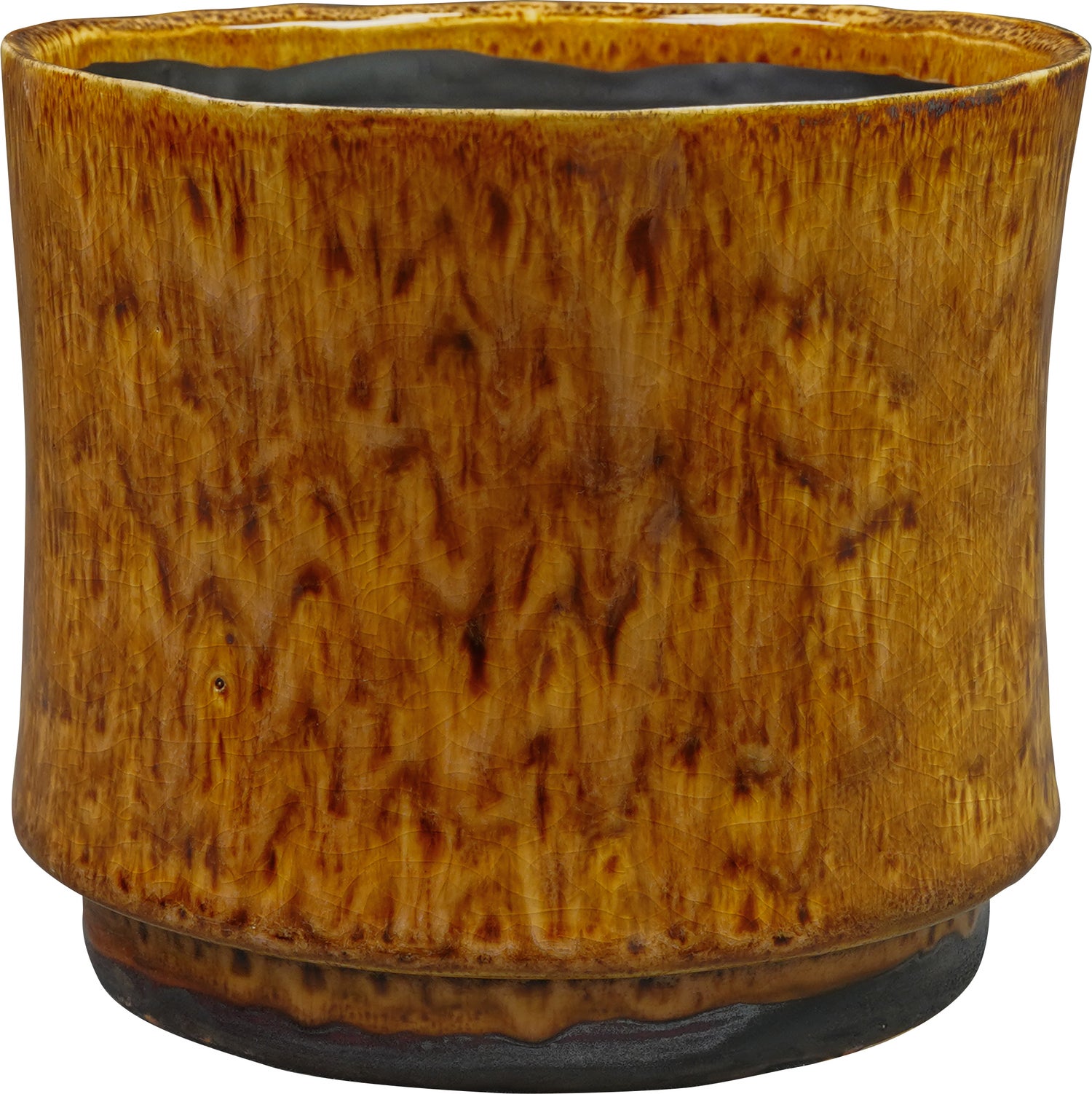 TS bloempot Nolan bruin D 19 H 15 cm