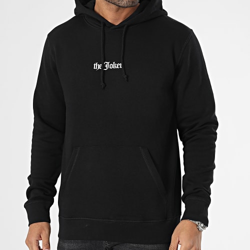 Sweat Capuche Joker Graff Logo Noir Blanc