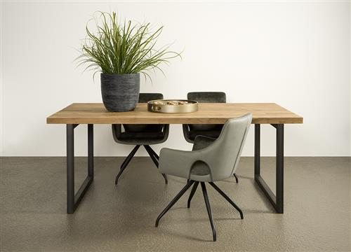 Eettafel Lucca 240 met metalen onderstel
