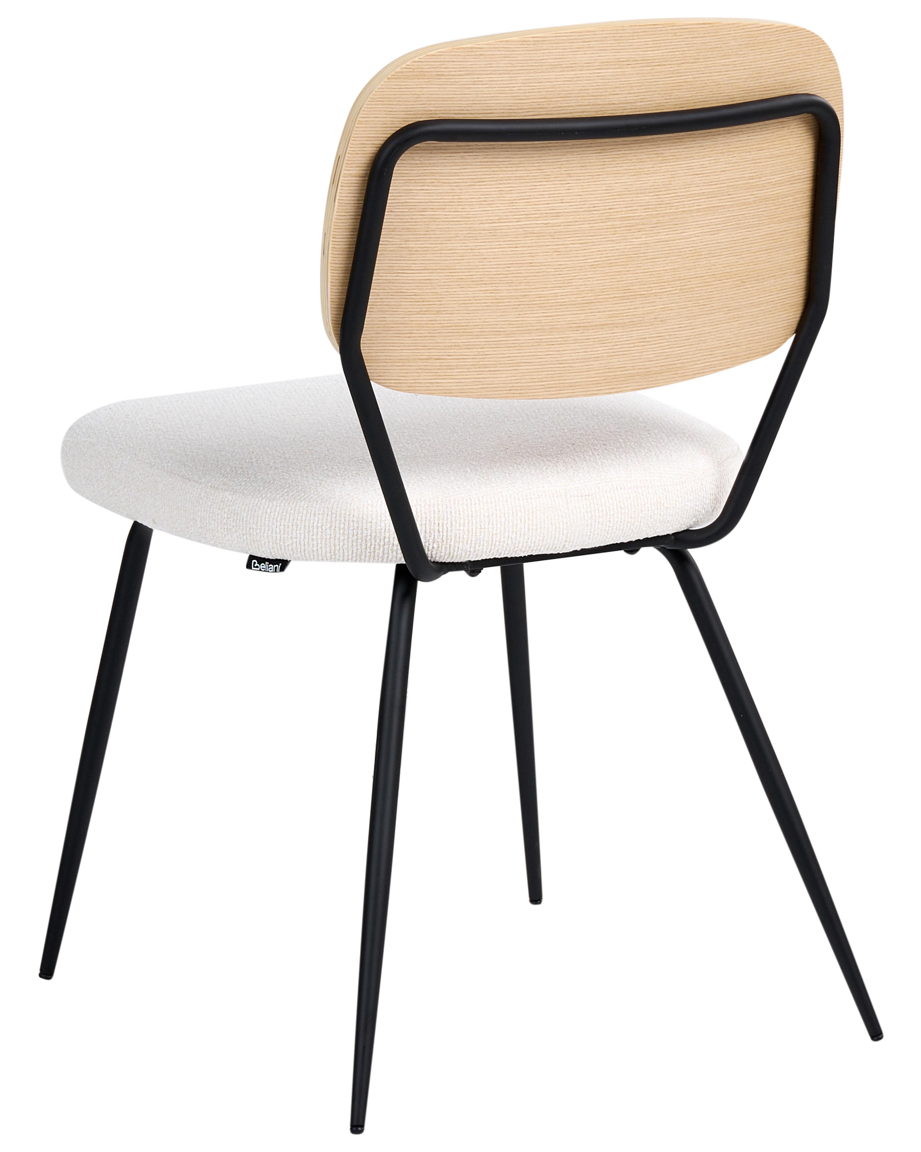 Set van 2 eetkamerstoelen EILEEN Gebroken wit