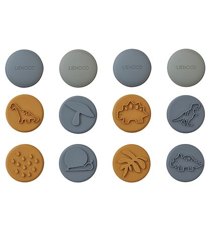 Liewood Stempler - Silikone - 12-pak - Earl - Blåe Multi Mix