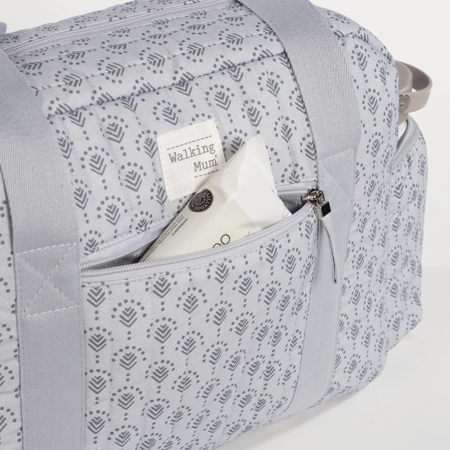 Walking Mum Wickeltasche Indian Ash grau