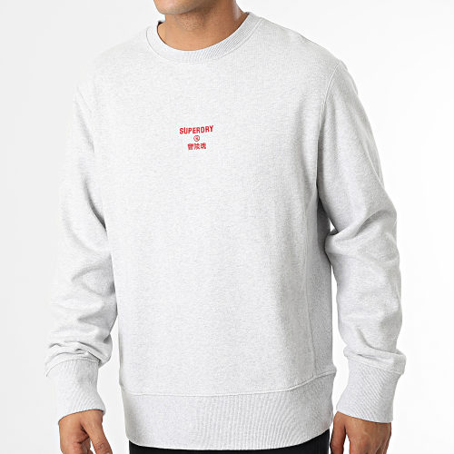 Sweat Crewneck Code Classic M2012131A Gris Chiné