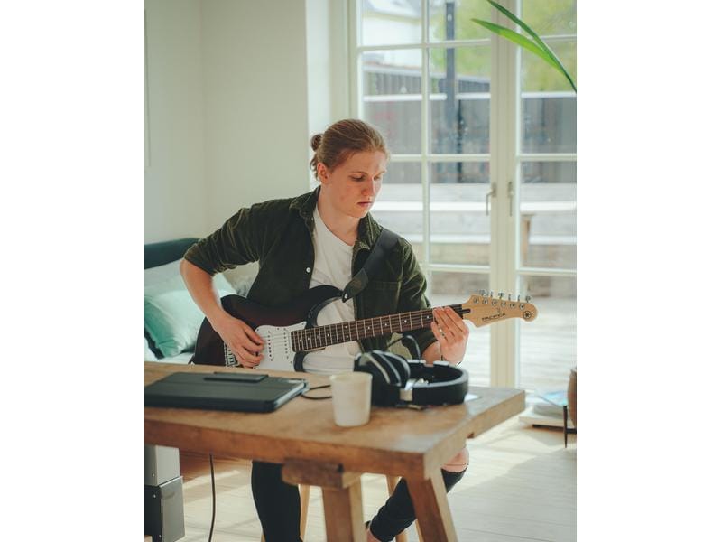 Yamaha E-Gitarre PACIFICA 112 V – Sonic Blue E-Gitarre für Anfänger