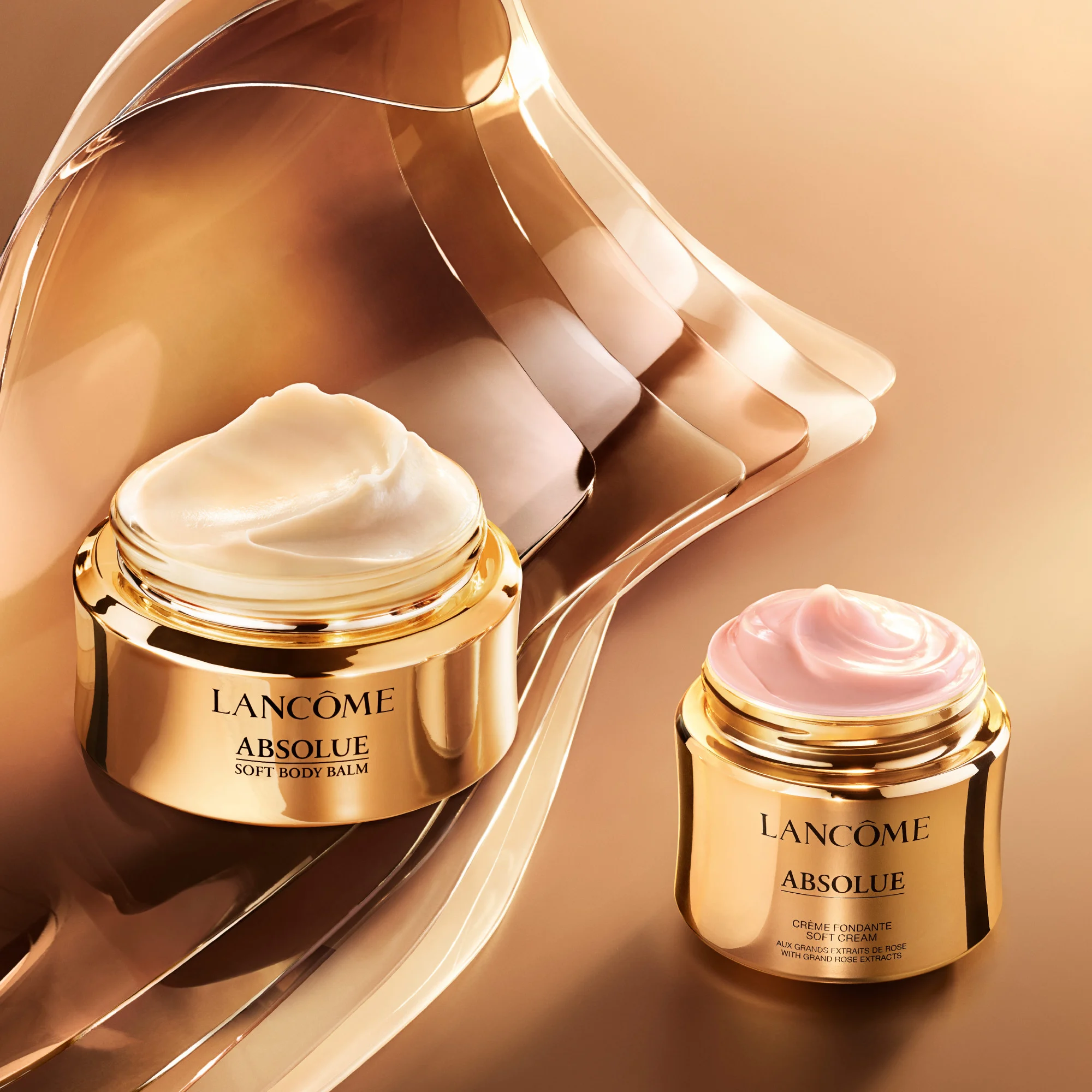 Absolue Baume corps fondant et raffermissant à lExtrait de Rose Perpétuelle |