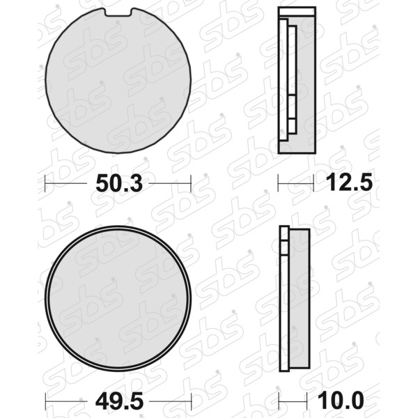 SBS - Plaquettes de frein 503 HF