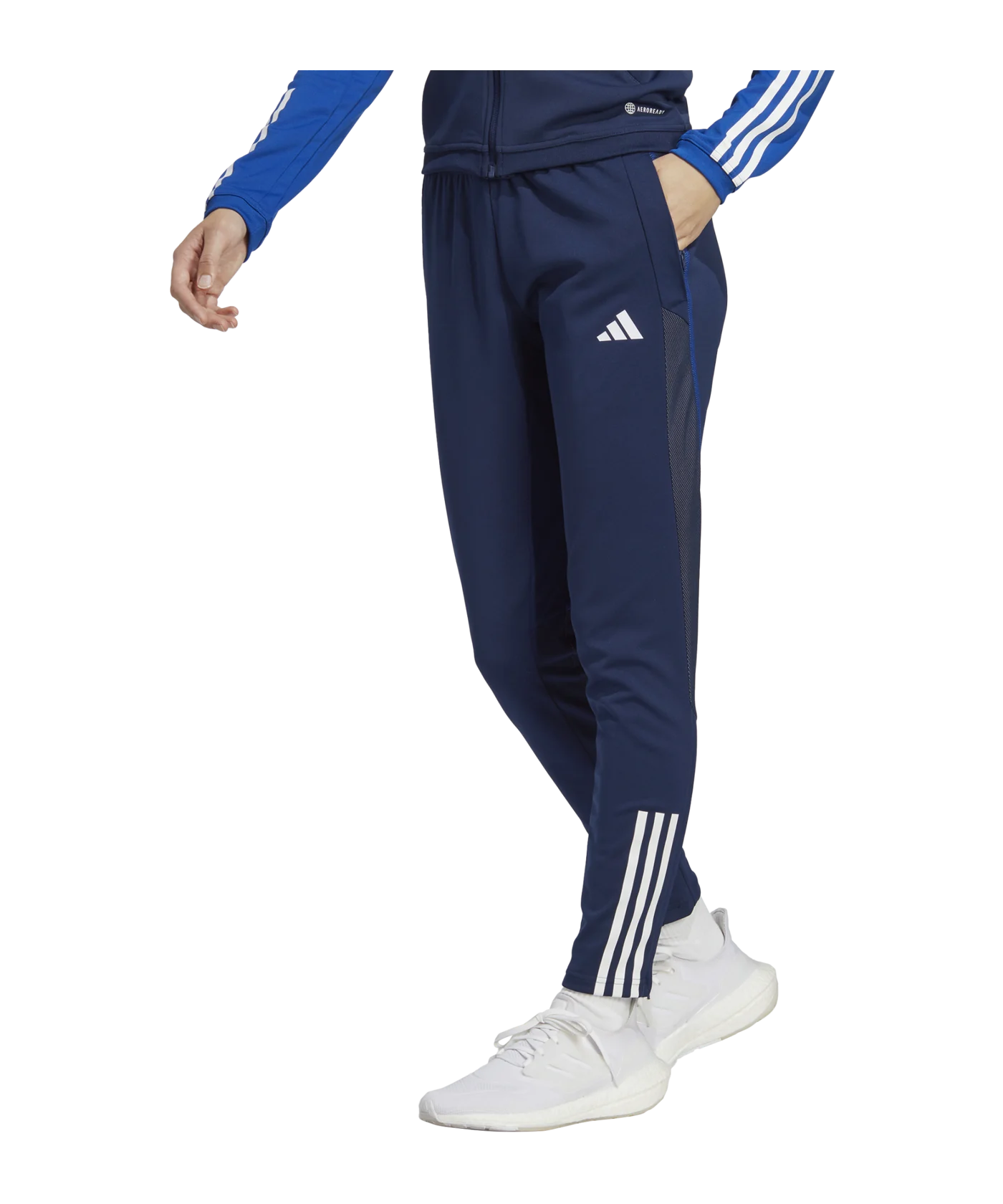 adidas Tiro 23 Competition Trainingshose Damen Blau Grau