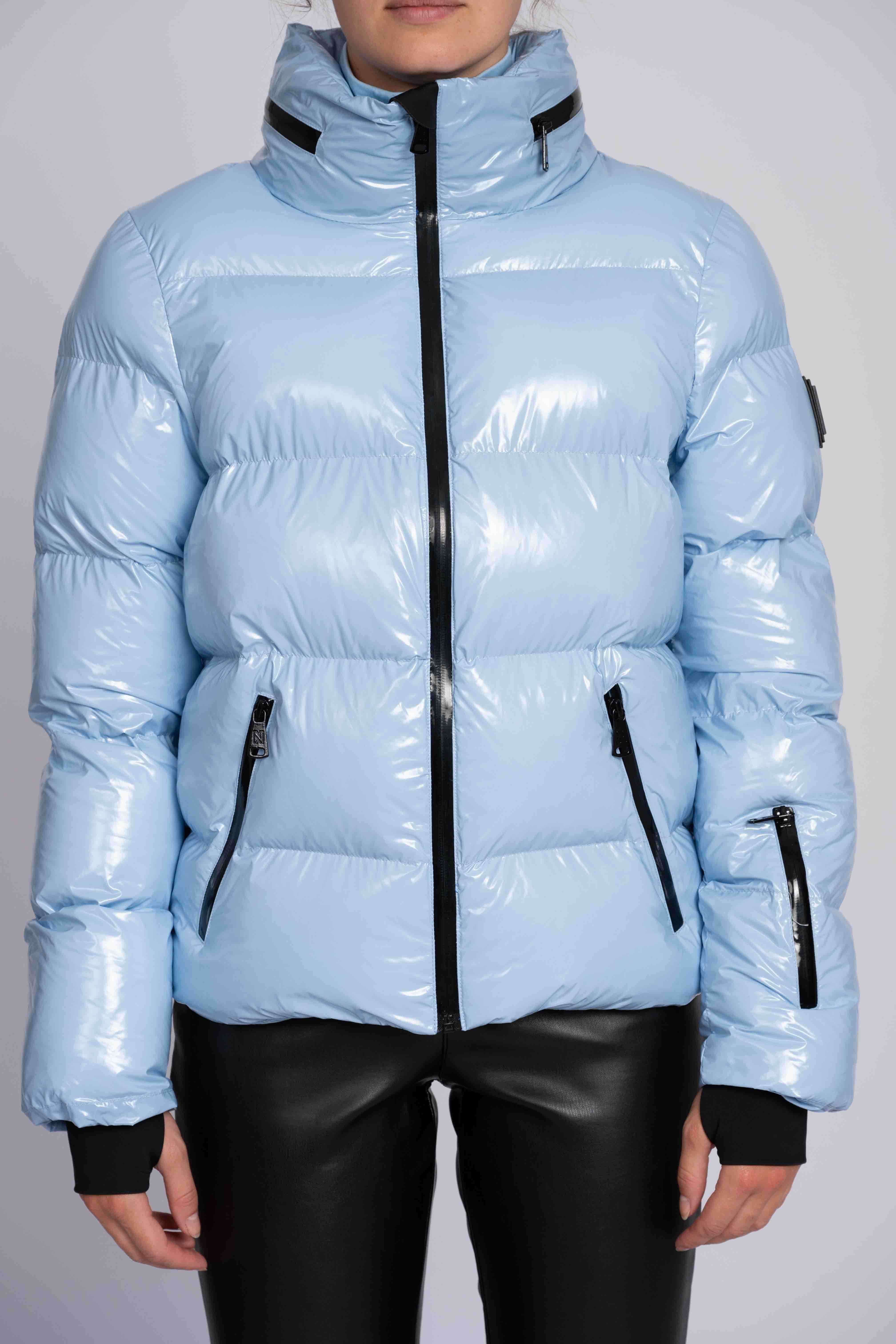 Gstaad Laquer Ski Jacket Dame 7675/Powder Blue