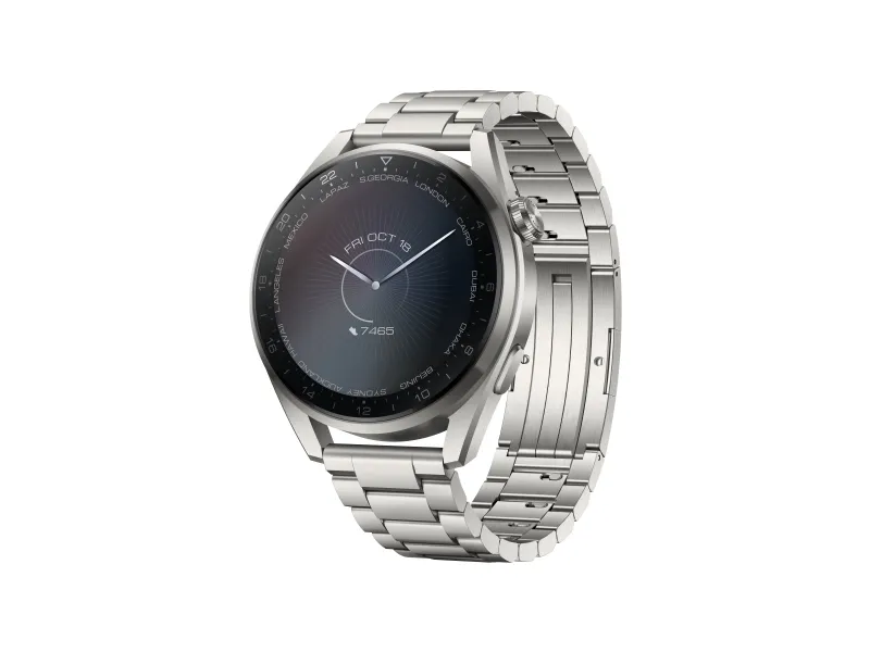 [OUTLET] - Huawei Watch 3 Pro - Elite Edition - 48 mm - sølv - smart ur med linkarmbånd - titanium - sølv - display 1.43