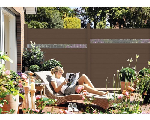 Enkel profiel GroJa Flex 180 x 15 cm terra