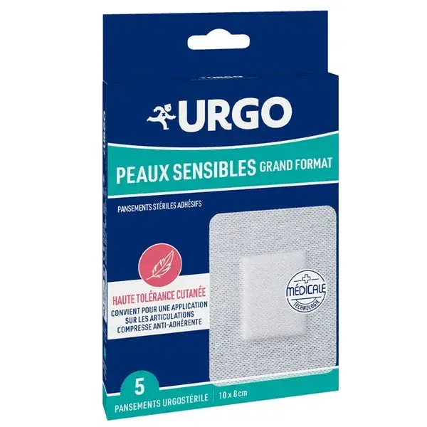 Curativos Urgo para Pele Sensível - Tamanho Grande - 5 unidades