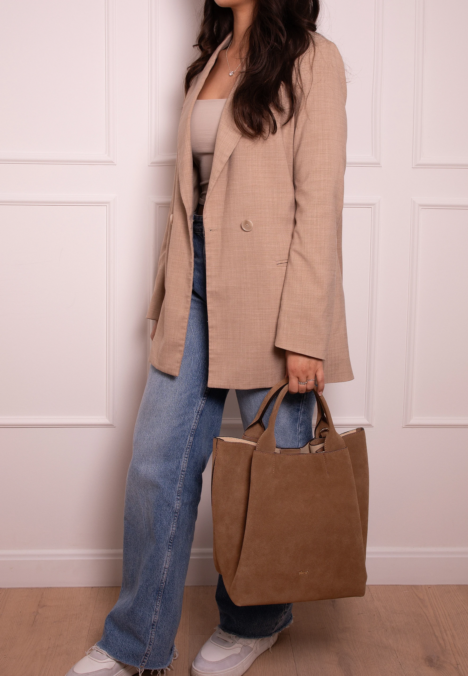 Shopper ESSENTIAL medium Leather Suede Standard