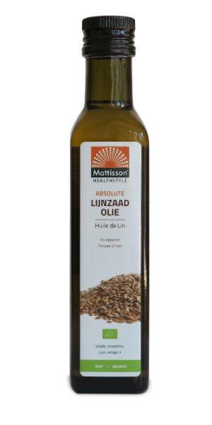 Mattisson Absolute lijnzaadolie bio raw 250ml