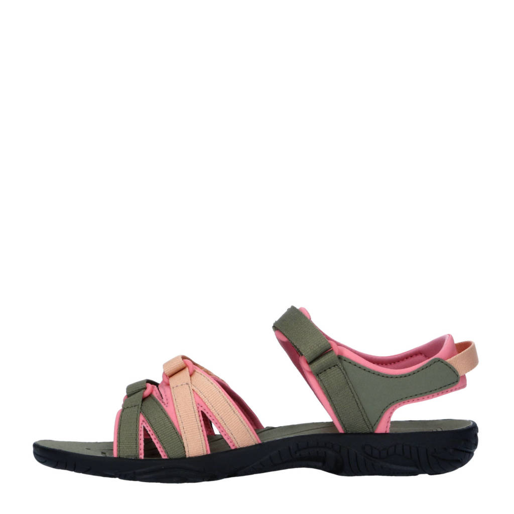 Teva Tirrasandalen olijfroen/zalm