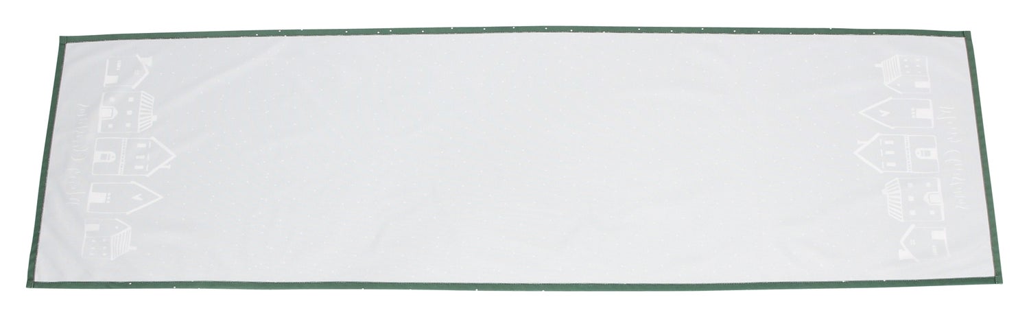 FRANK FLECHTWAREN | Tafelloper Winter Village, POLYESTER, 40 x 140 cm