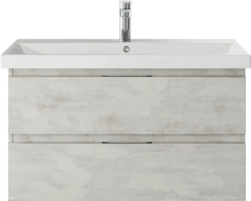 Pelipal Xpressline 4035 wastafelmeubel, afmetingen (B x H x D): 86 x 48,2 x 43,5 cm, frontkleur: grijs, 4035.038602