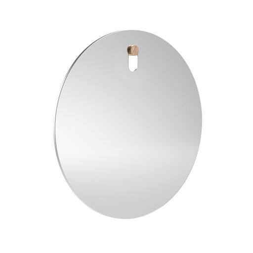 Ekta Mirror You Round Spejl, Sølv, Ø50 cm