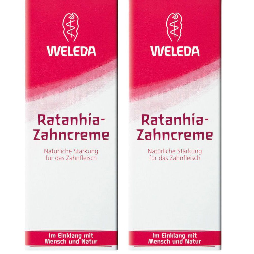 Weleda Ratanhia-Zahncreme  - für langanhaltend frischen Atem, entfernt Plaque & schützt so vor Karies