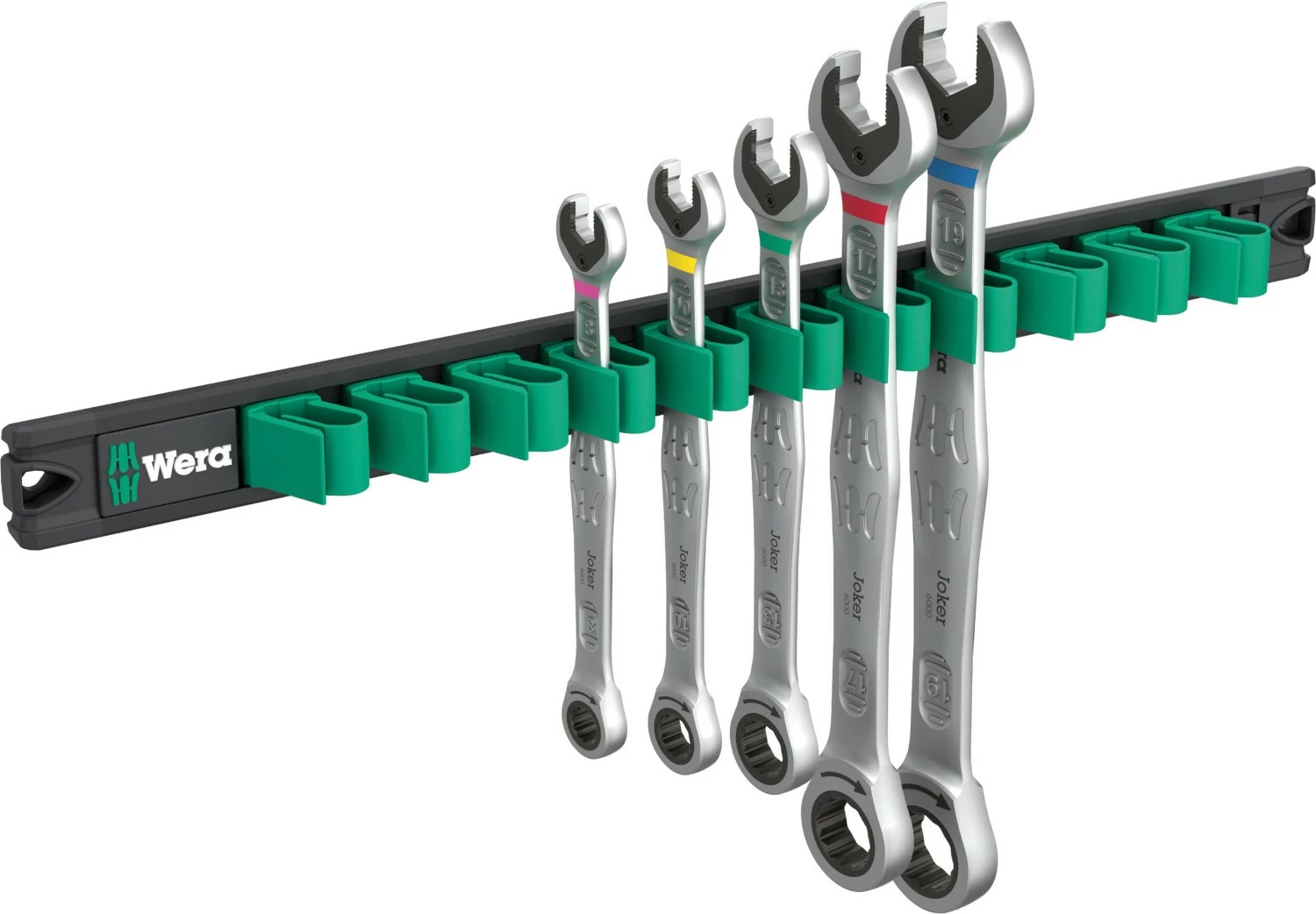 Wera 05020015001 6-delig 9631 Magneetstrip 6000 Joker 2 steek-ringratelsleutelset