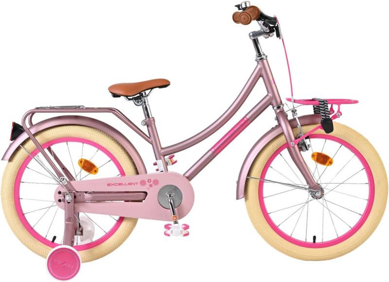 Volare - Excellent - Kinderfiets - Zwart - 18 inch