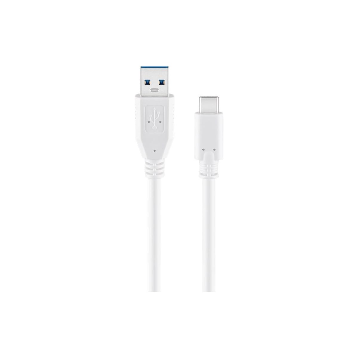 USB-Câ„¢ til USB A 3.0-kabel, hvit