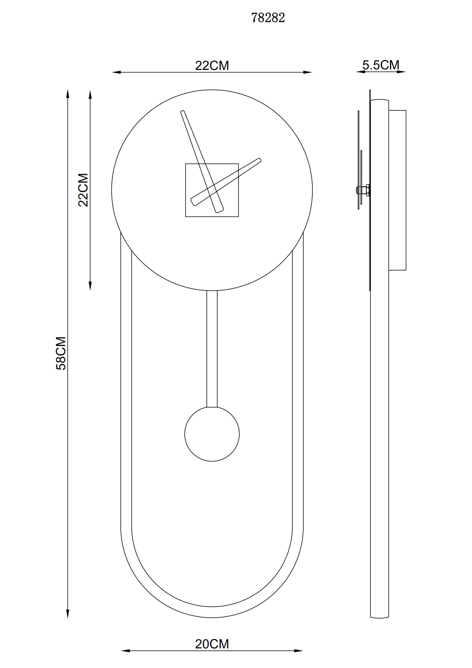 Wanduhr SUSSY