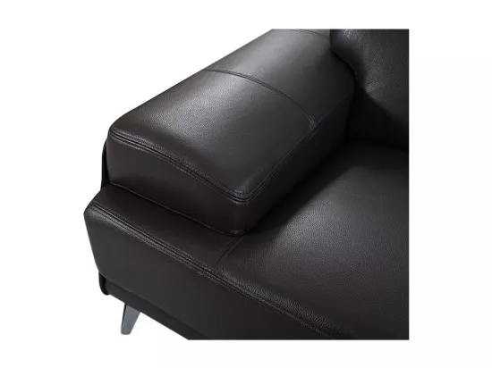 Fauteuil cuir Design GARLIK Marron