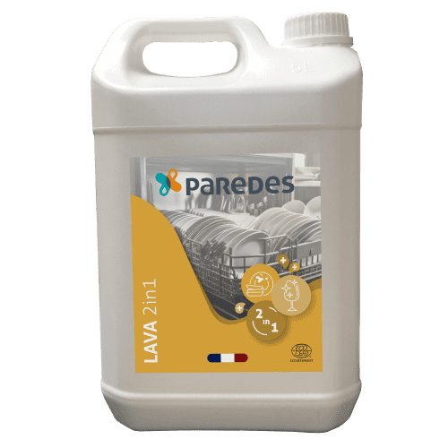 Nettoyant Lavage et rinçage machine Ecocert Paredes Lava 2in1 bidon de 5L