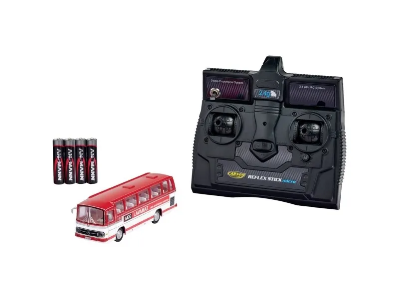 Carson RC Sport 504144 MB Bus O 302 AEG 1:87 RC-modelbil inkl. batteri, oplader og senderbatterier