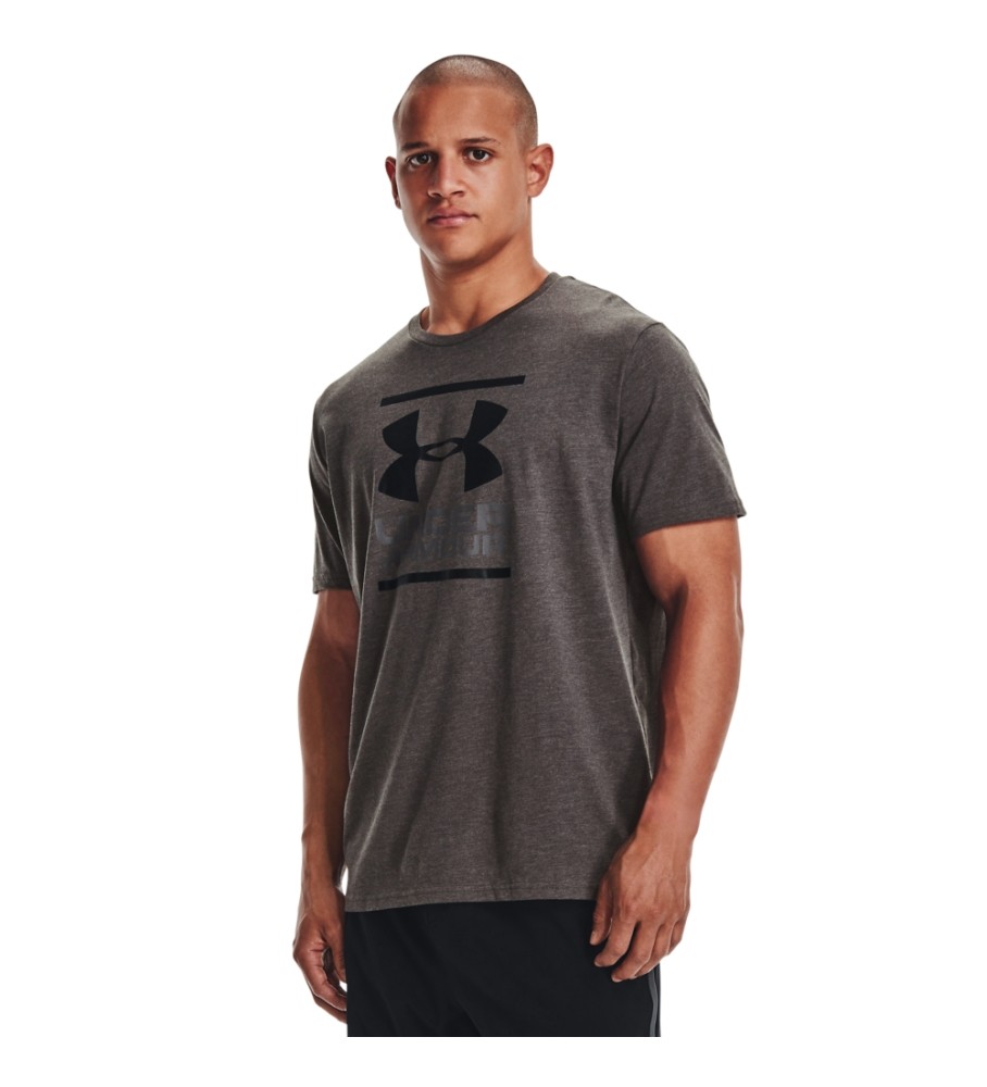 Camiseta curta Under Armour estilo mangá UA GL Foundation cinza