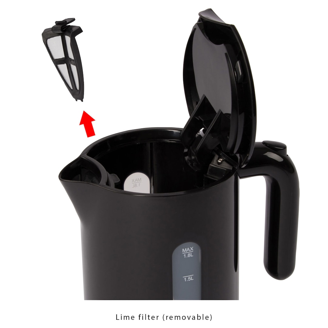 CLATRONIC Wasserkocher WK 3452 schwarz 1,8 Liter max. 2200 Watt