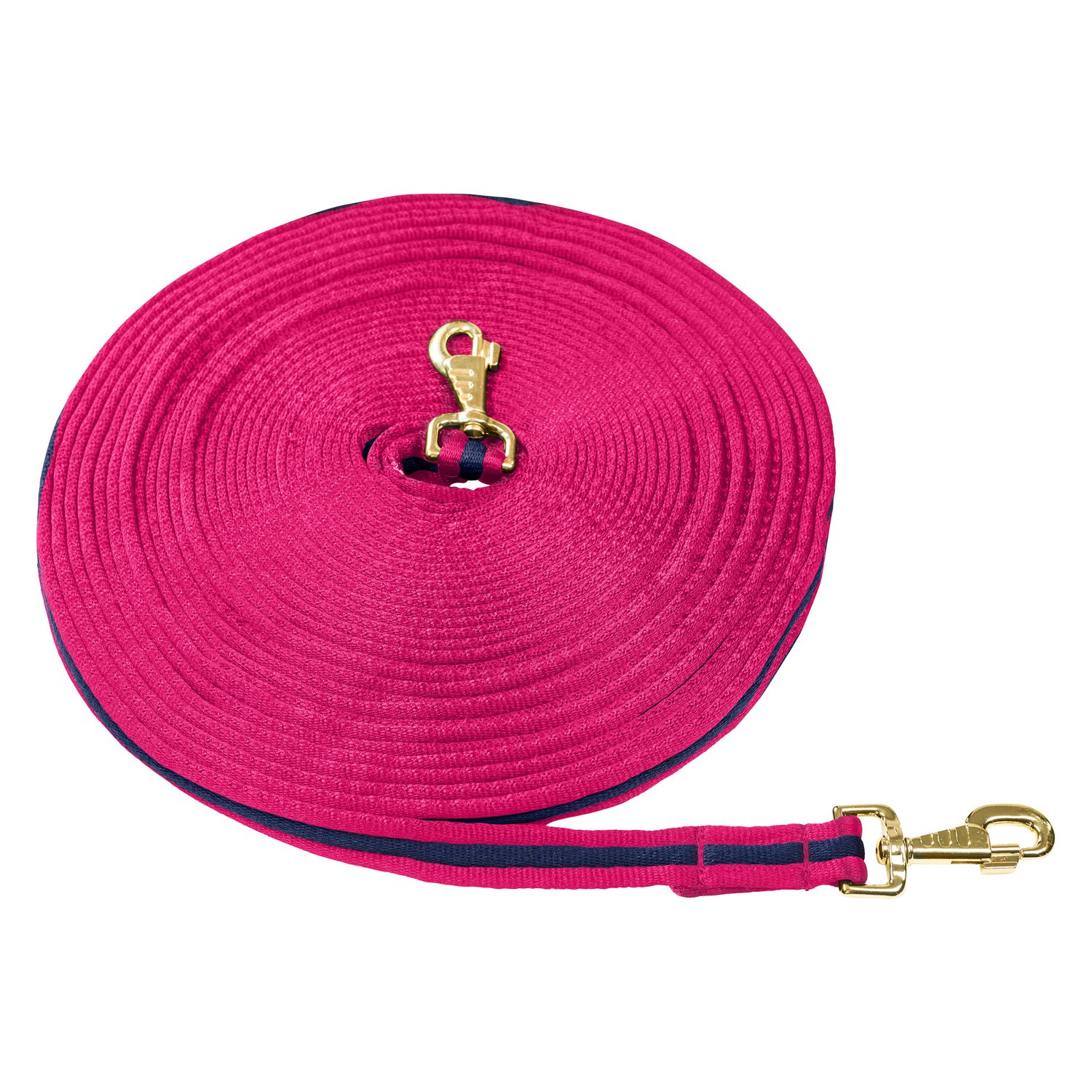 Horse-friends Doppellonge Soft, 17 m  - pink/navy/pink - 17 m