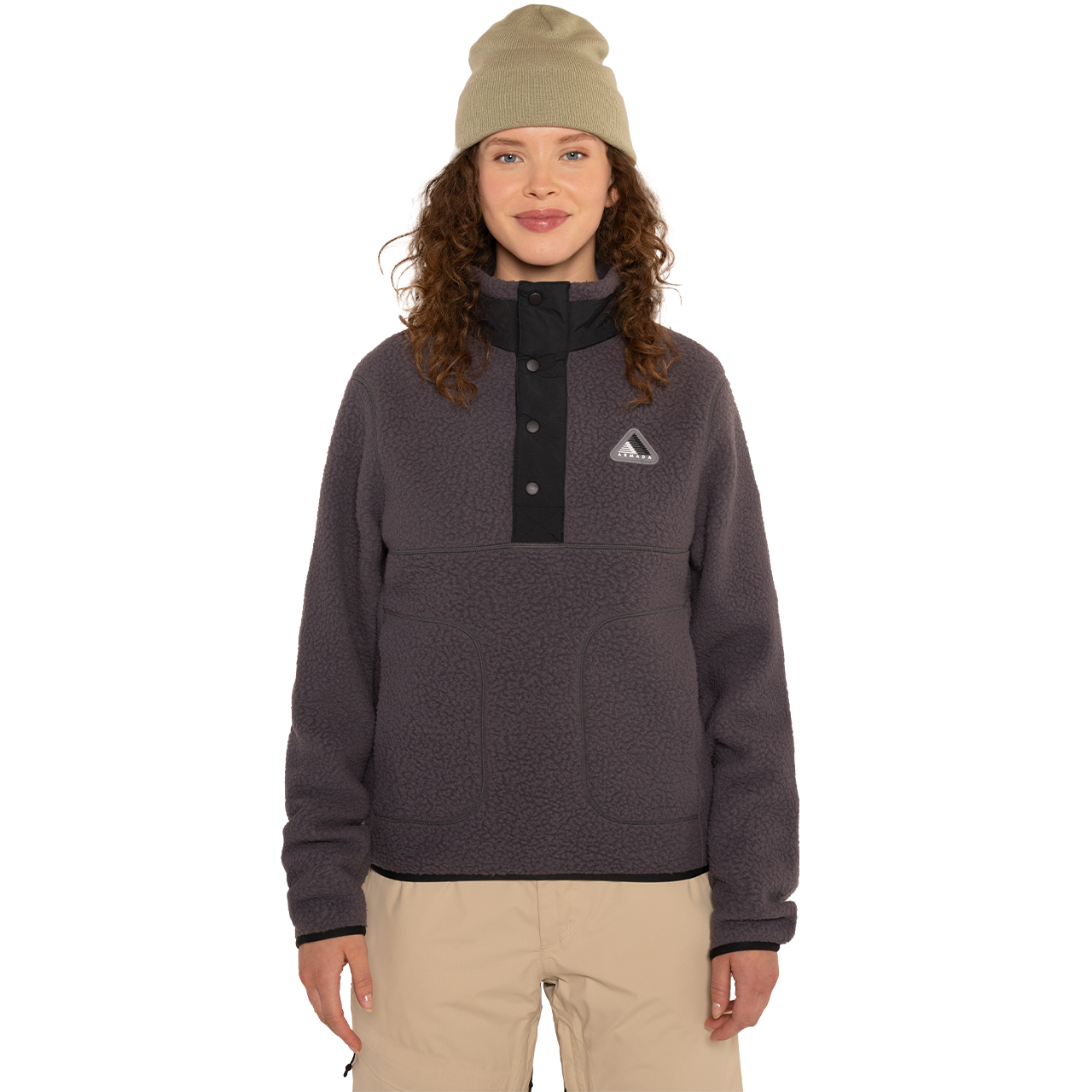 Armada Skiwear Fleece Popover KENLEM anthracite-black | Midlayer & Fleecejacken | Skibekleidung | Herren | XSPO-Fashion