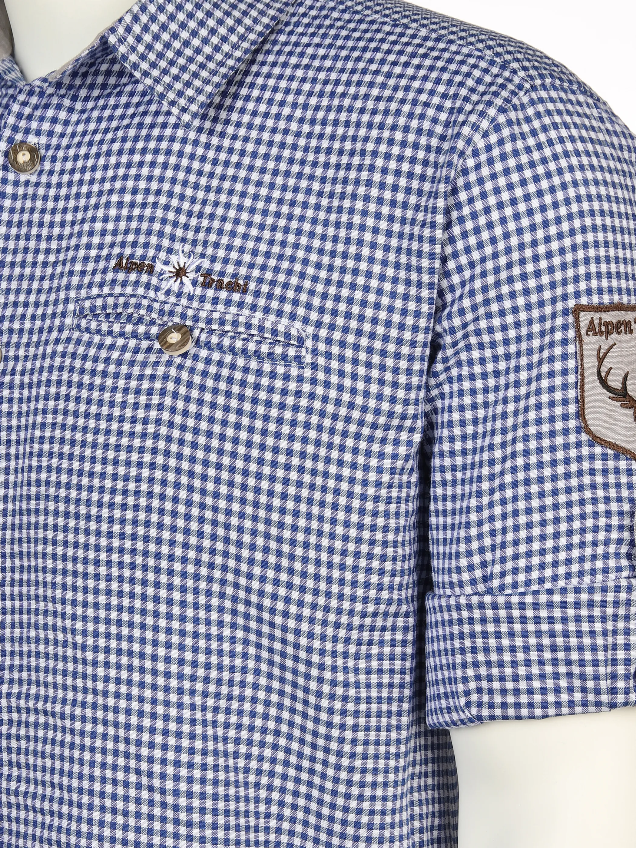 Herren Trachtenhemd im Karo-Look